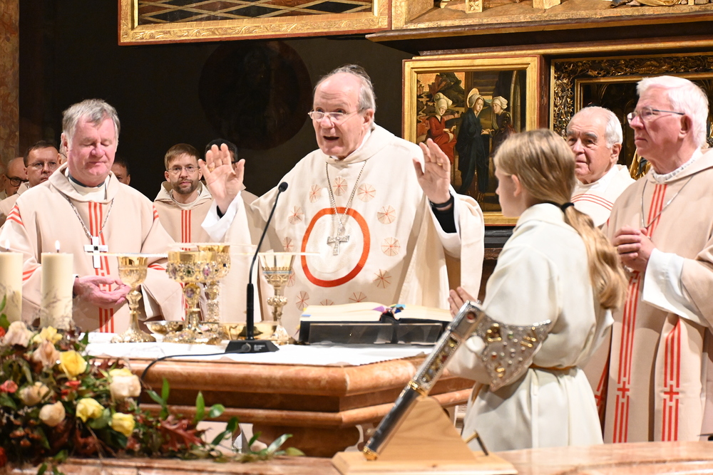 Kardinal Christoph Schönborn bei Messe mit Bischöfen / Kathpress/Paul Wuthe 'Wolfgangjahr' mit Festgottesdienst der Bischofskonferenz beendet