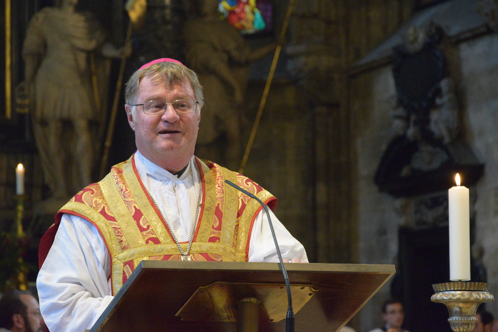 Bischof Manfred Scheuer predigt am Fest Peter und Paul beim Dankgottesdienst für das Pontifikat von Papst Franziskus am 29. Juni 2017 im Wiener Stephansdom / kathpress / Pernsteiner