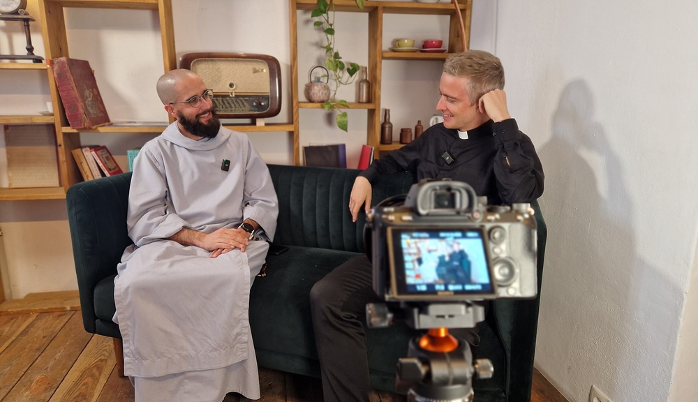 'Gott ruft' / Initiative 'Gott ruft' Bruder Benedict Charbel Telesklav und Pater Simon De Keukelaere und