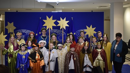 Sternsinger besuchten EU-Parlamentarier in Brüssel