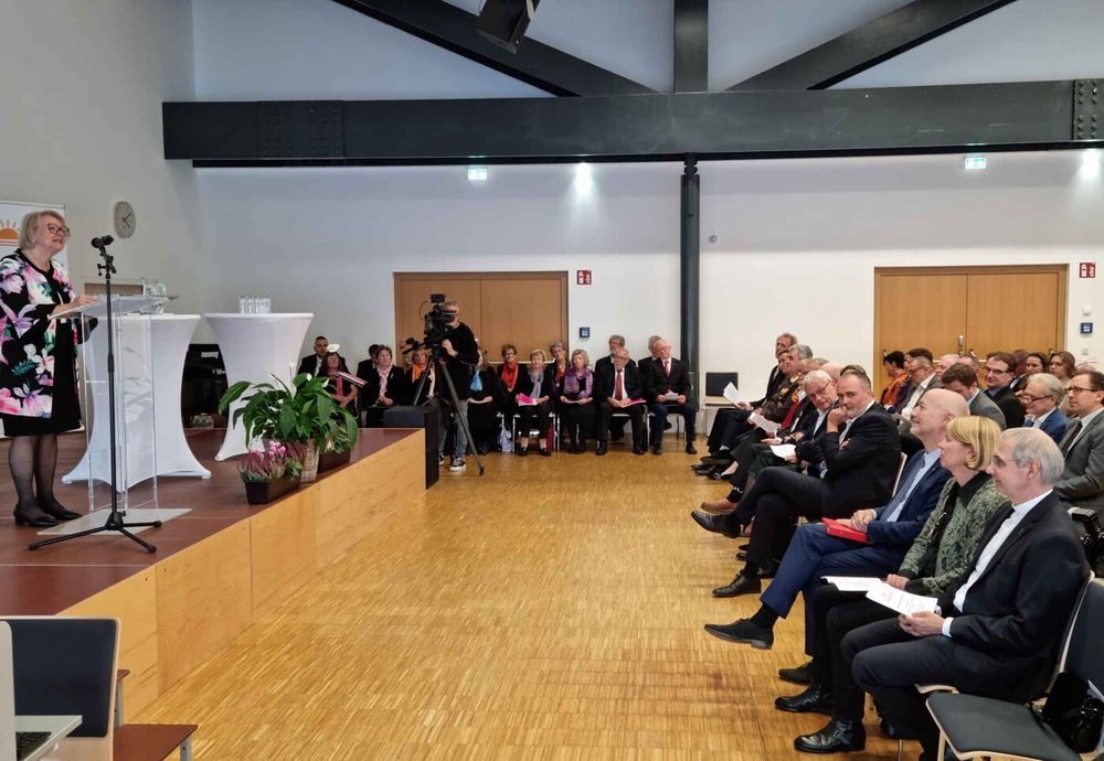 Beim burgenländischen Reformationsempfang präsentierte Superintendentialkuratorin Christa Grabenhofer mehrere Projekte, die über das Jubiläum hinauswirken. / epd/T. Dasek
