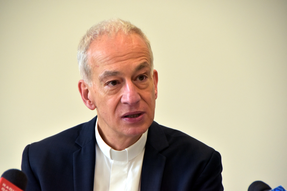 Caritas-Präsident Michael Landau am 27.3.2019 bei einem Caritas-Pressegespräch in Wien / Kathpress / Gutenbrunner