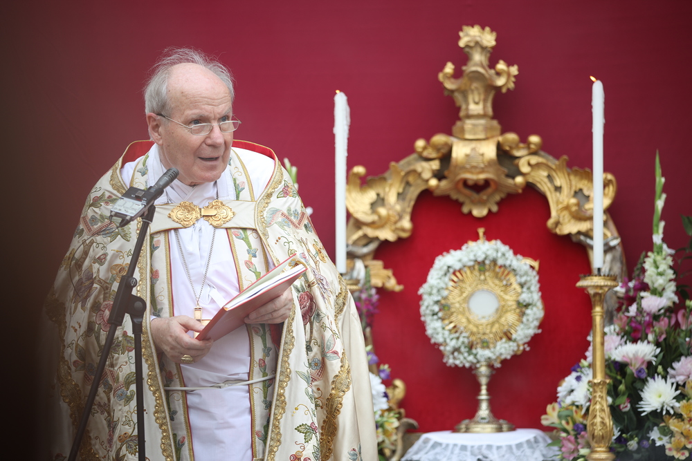 Kardinal Schönborn predigt zu Fronleichnam / Erzdiözese Wien/ Schönlaub