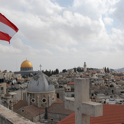 Altstadt von Jerusalem vom Dach des Österreichischen Hospizes aus
