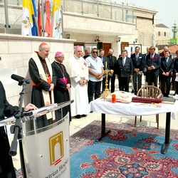 Segnung des Erweiterungsbaus des österreichischen Pilgerhospizes in der Jerusalemer Altstadt am 25. April 2019