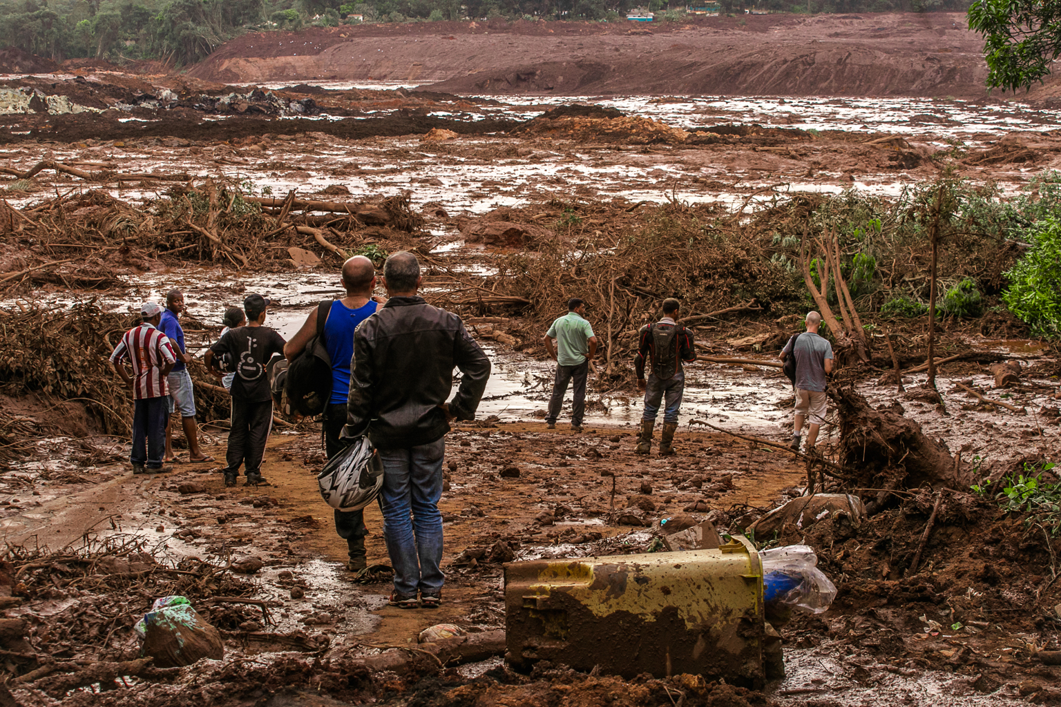 Zerstörung nach dem Dammbruch in Brumadinho