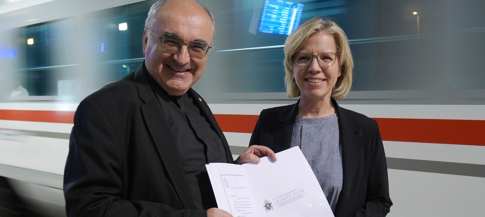 Bischof Krautwaschl und Ministerin Gewessler / Katholische Kirche Steiermark