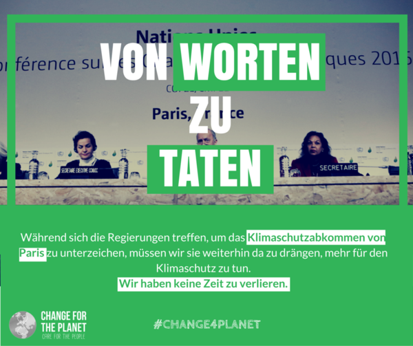 Unterzeichnung des Pariser Klimaabkommens in New York